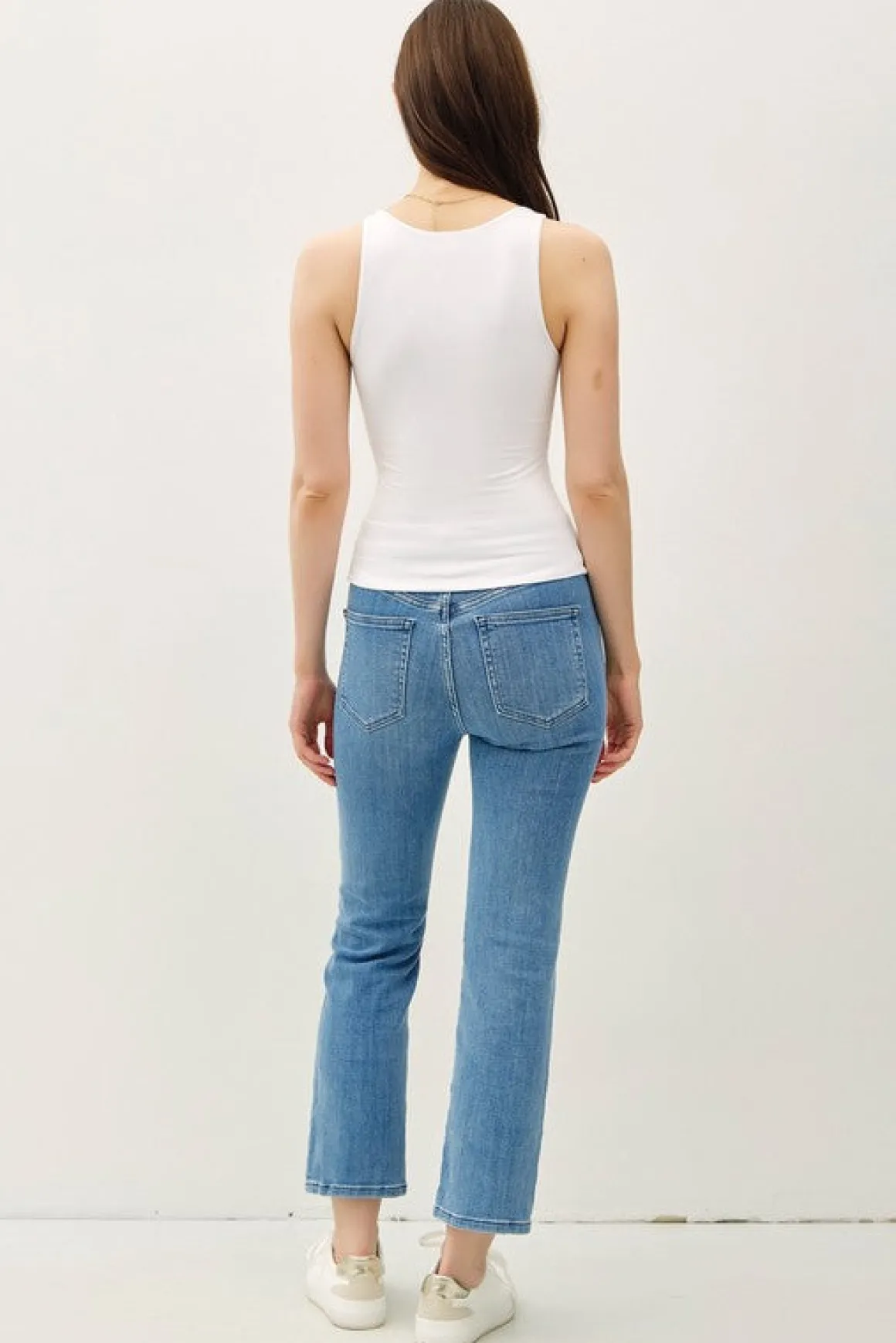 Ashton Sleeveless V Neck Double Lined Top White
