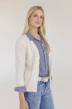 Cadence Long Sleeve Button Down Cardigan Nude