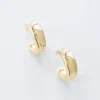 Caelin Chunky Hoop Earrings Gold