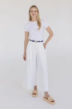 Carrie Faux Leather Twist Lock Skinny Belt Navy