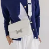 Casey Faux Leather Crossbody Purse White