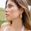 Cassie Oversized Teardrop Earrings Gold