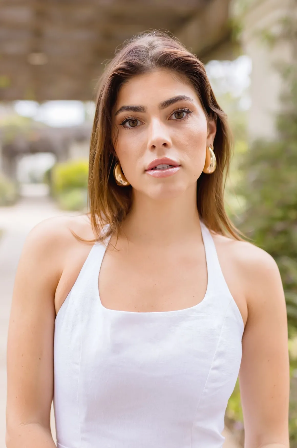 Cassie Oversized Teardrop Earrings Gold