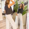 Miranda High Rise Patch Pocket Wide Leg Jeans White