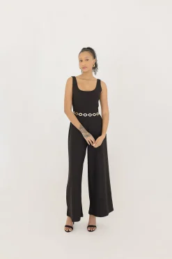 Sia Circle Waist Chain Belt Gold