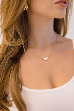 Sienna Heart Pendant Necklace Gold
