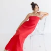 Waitlist 4/20 ♥ Ari Sleeveless Linen Maxi Dress Red