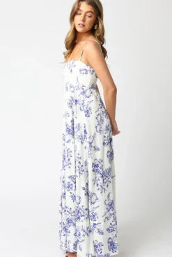 Waitlist 4/20 ♥ Kay Sleeveless Floral Print Maxi Dress White