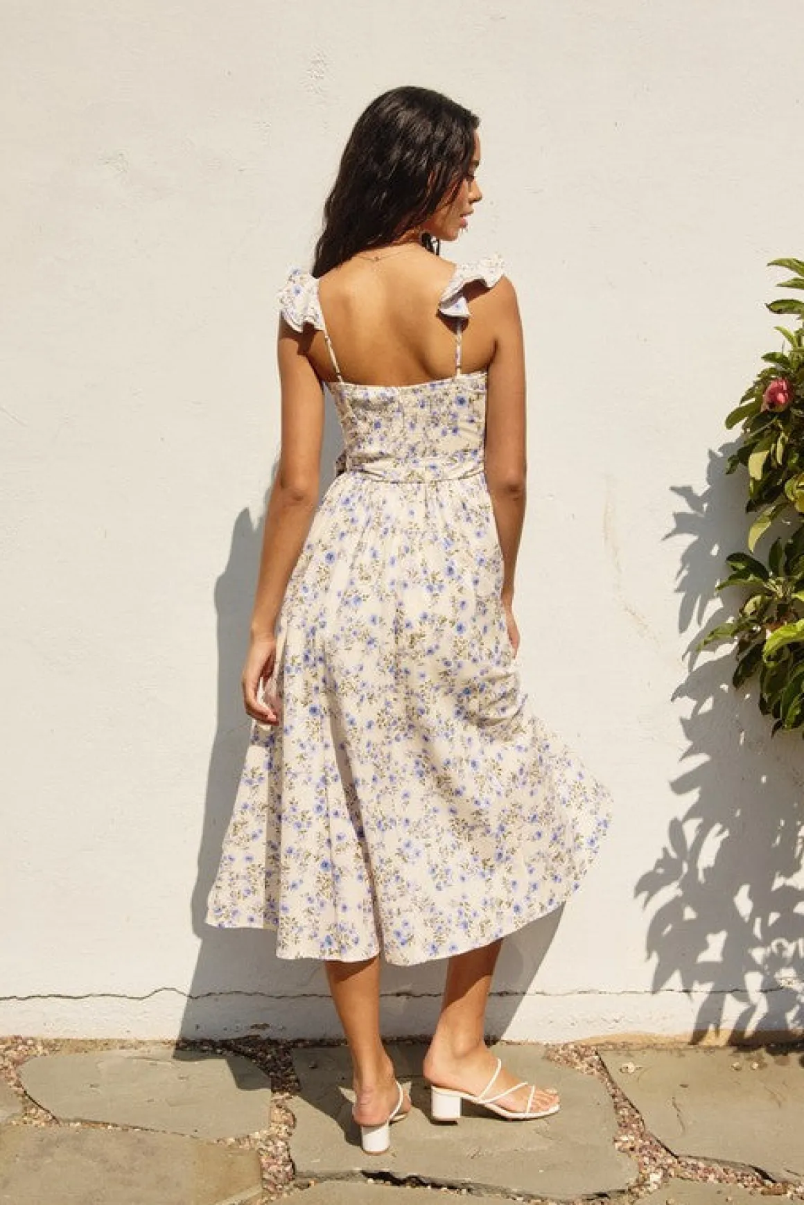 Waitlist 4/23 ♥ Lizette Flutter Sleeve Waist Tie Maxi Dress Lilac