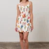 Waitlist 4/15 ♥ Mckenzie Sleeveless Tropical Print Mini Dress Cream