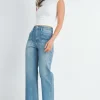 Waitlist 5/15 ♥ Natasha High Rise Utility Cropped Wide Leg Jeans Medium Wash