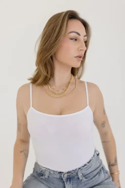 Winnie Layered Chunky Chain Link Necklace Gold